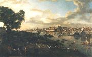 Bernardo Bellotto View of Warsaw from the Praga bank oil